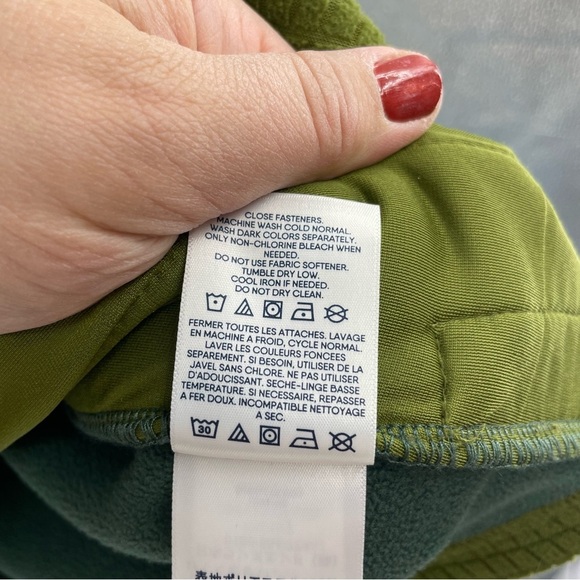 Lands’ end grid fleece vest green Sz 2XL - Picture 8 of 9